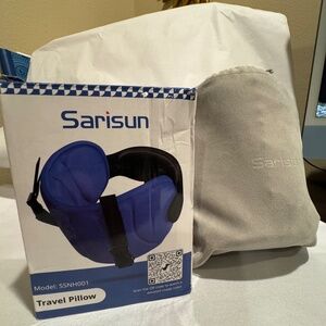 Headrest Travel Pillow + Sleep Mask EUC